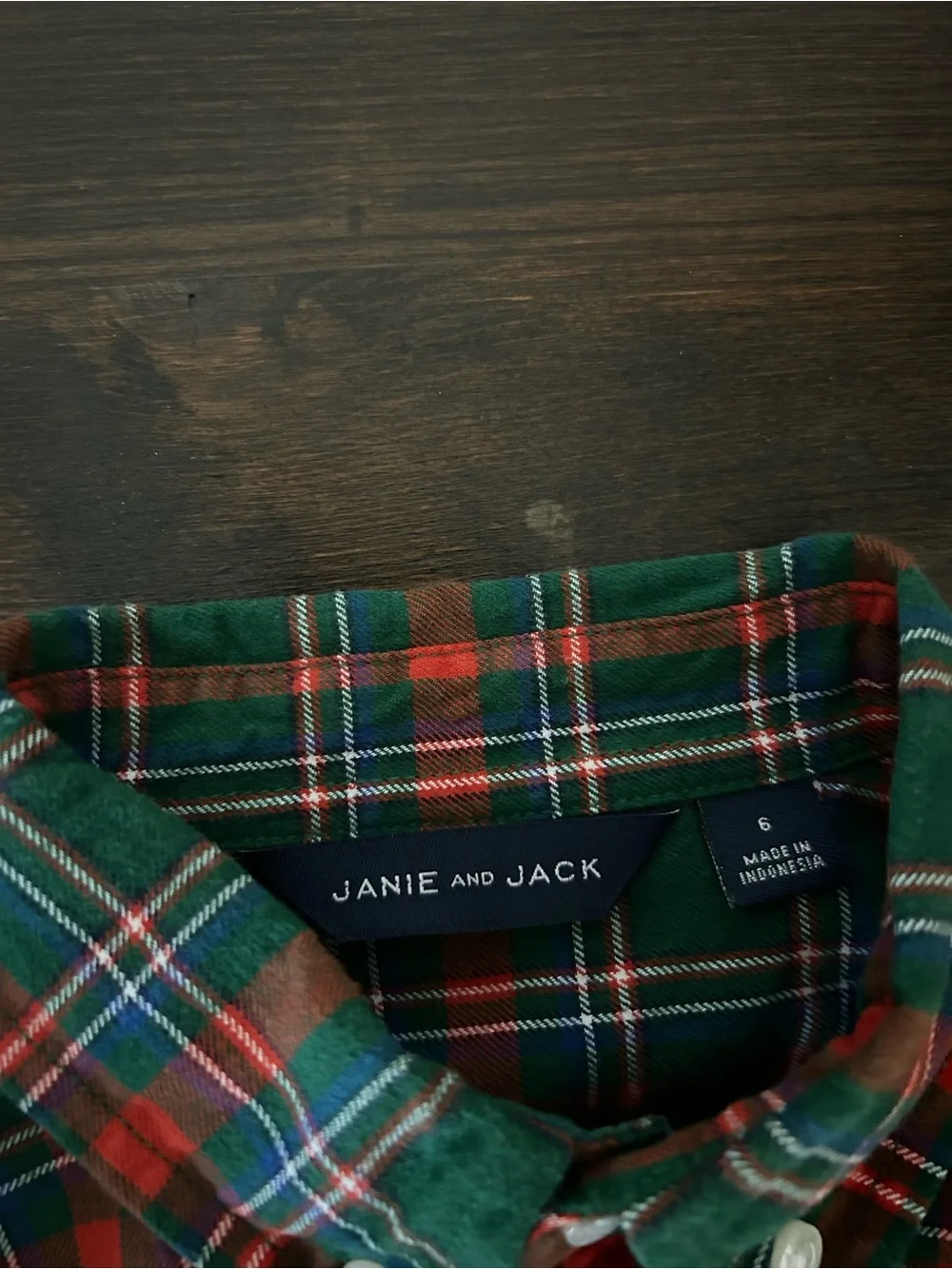 Crewcuts and Janie and Jack Set Green and Red Plaid Button-Down Shirt and pants